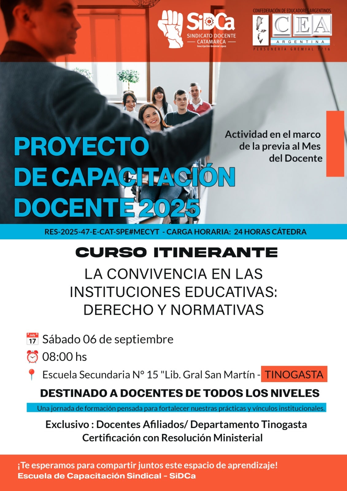 DPTO TINOGASTA - LA CONVIVENCIA EN LAS INSTITUCIONES EDUCATIVAS: DERECHO Y NORMATIVAS