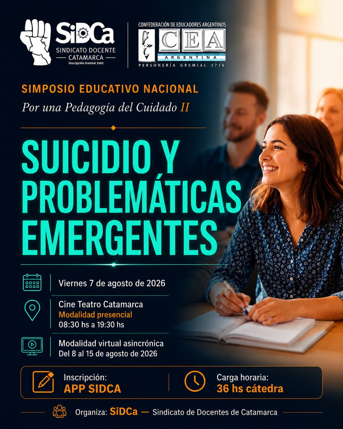 Simposio Educativo Provincial: “Por una Pedagogía del Cuidado II: Suicidio y Problemáticas Emergentes". 
